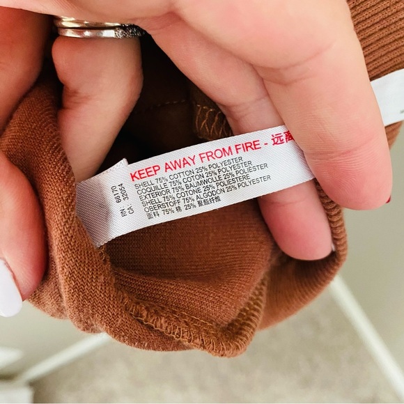 Urban Outfitters Oversized Button Up Hoodie Brown Sz XS - Picture 6 of 10